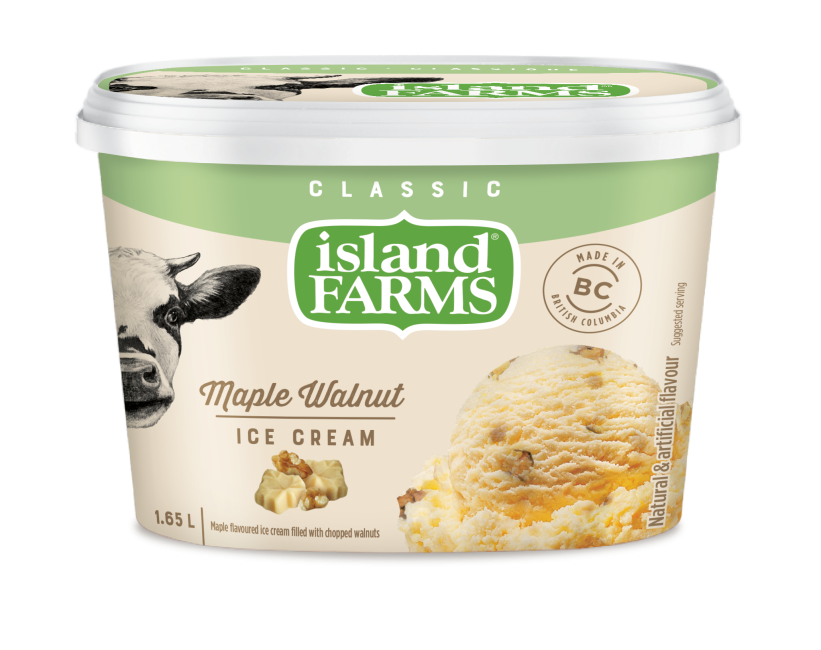 Classic Maple Walnut Ice Cream Island Farms